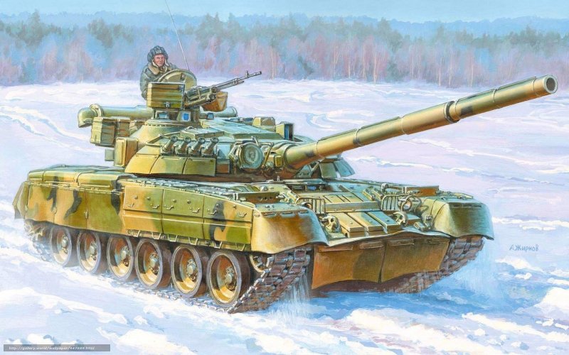 3591 Звезда Советский танк т-80уд 1/35