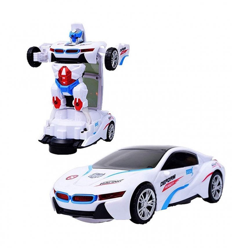 Машинка Robot car deform Robot c-1 White
