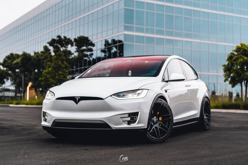 Tesla model x White