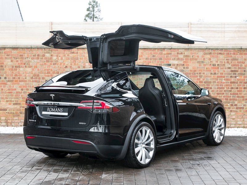 Тесла модель х p100d черная