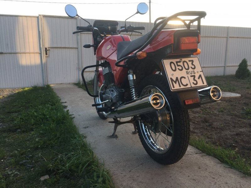 Ява 350 с багажником по бокам