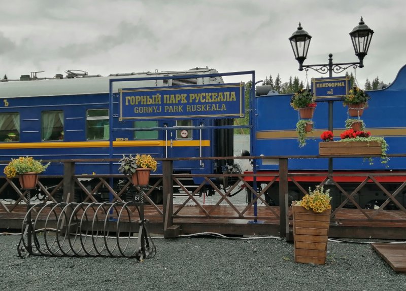 Поезд Рускеала Сортавала ретропоезд