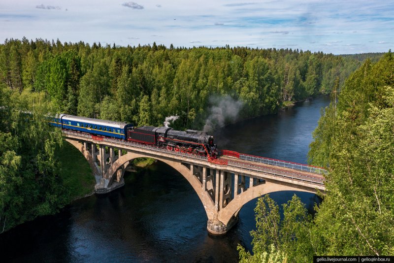 Ретропоезд Рускеала Сортавала