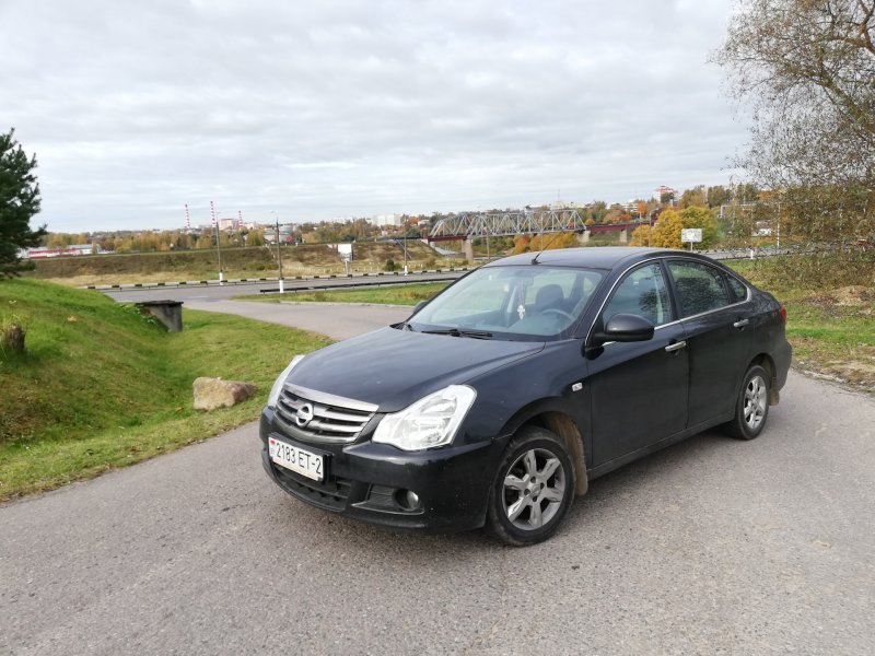 Nissan Almera 2014 черная