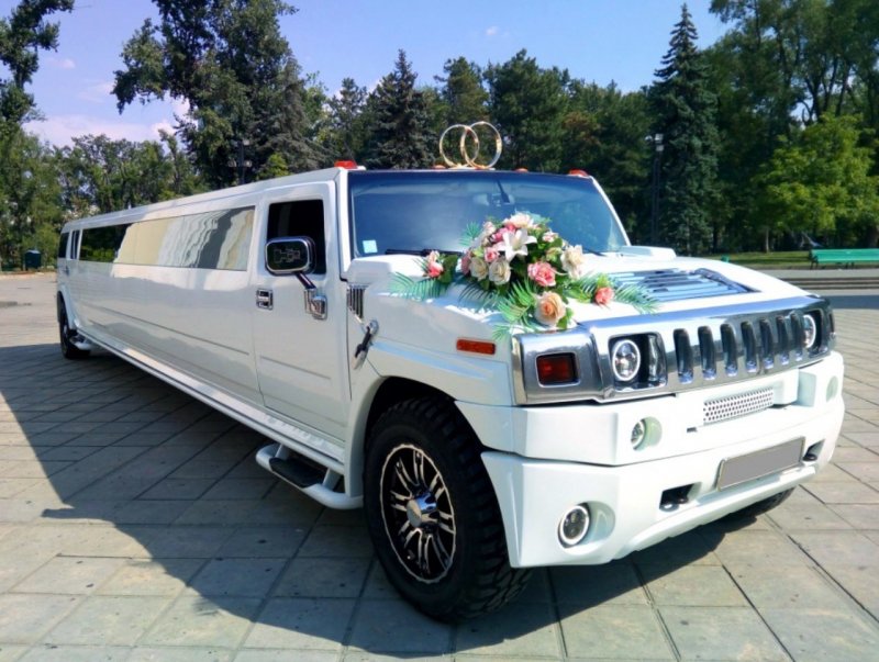 Лимузин Хаммер h2 свадебный