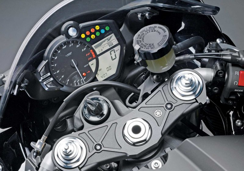 Yamaha r1 2011 приборная