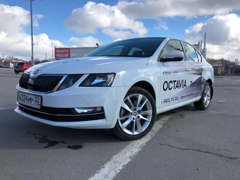 Skoda Octavia a7 2017 черная