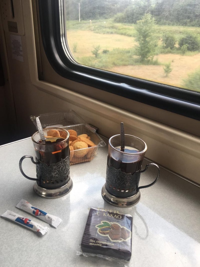Чай в подстаканнике