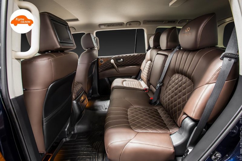 Инфинити qx80 белый салон