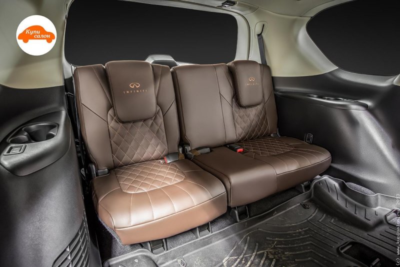 Инфинити qx80 салон 3 ряд