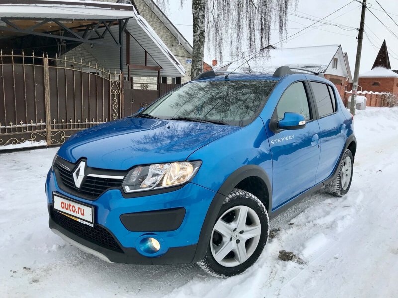 Рено Сандеро степвей 2019 синий