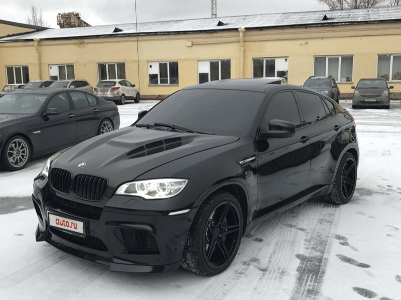 BMW x6m черный матовый
