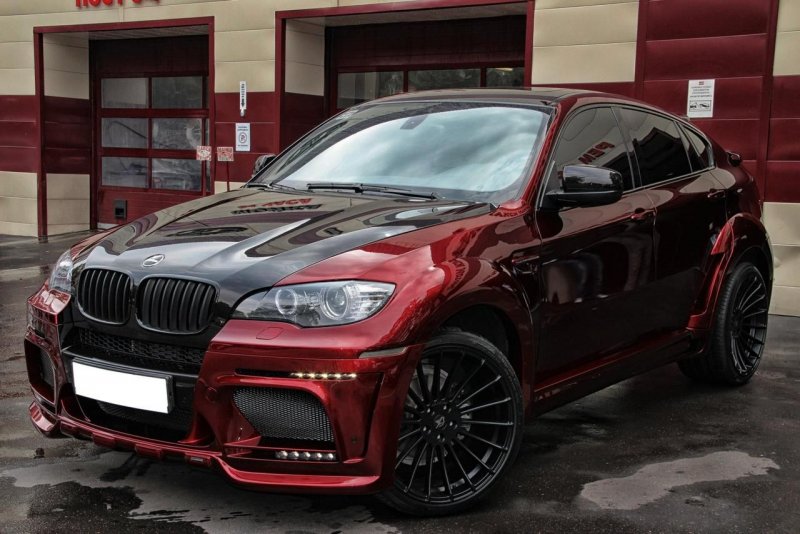 BMW x6 Hamann красный