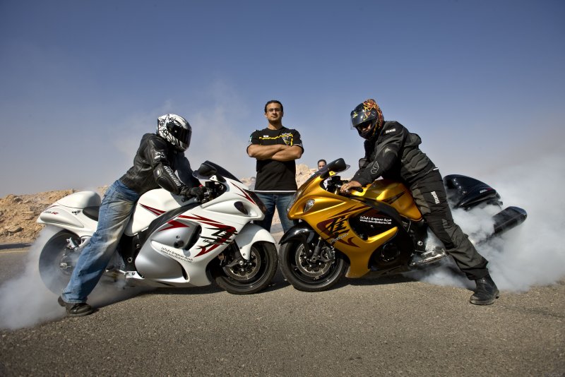 Стант на Suzuki Hayabusa