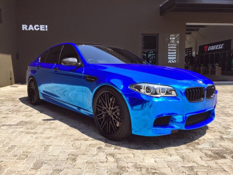 BMW m5 синяя