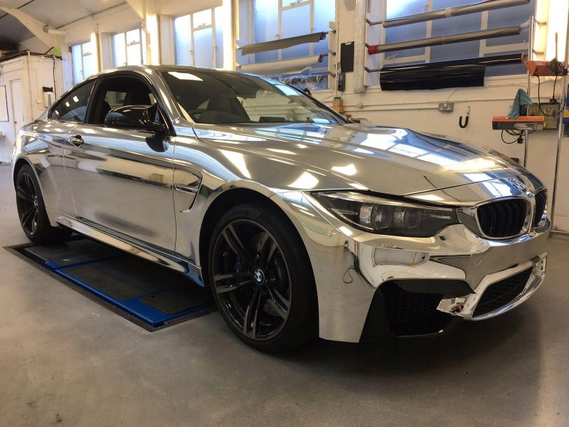 BMW m4 хромированный
