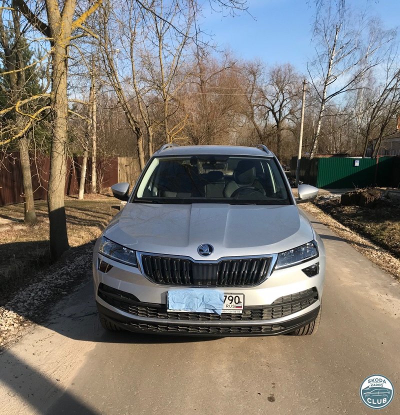 Skoda Karoq серебристый