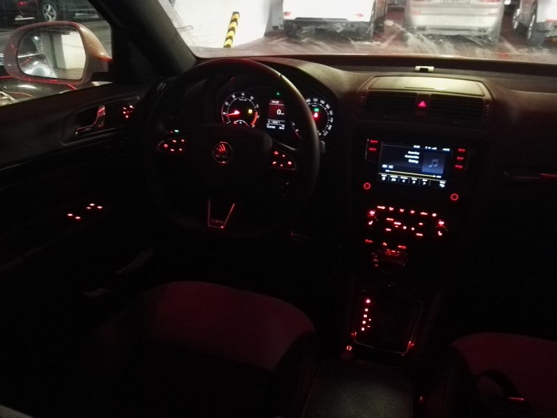 Подсветка салона Октавия а5
