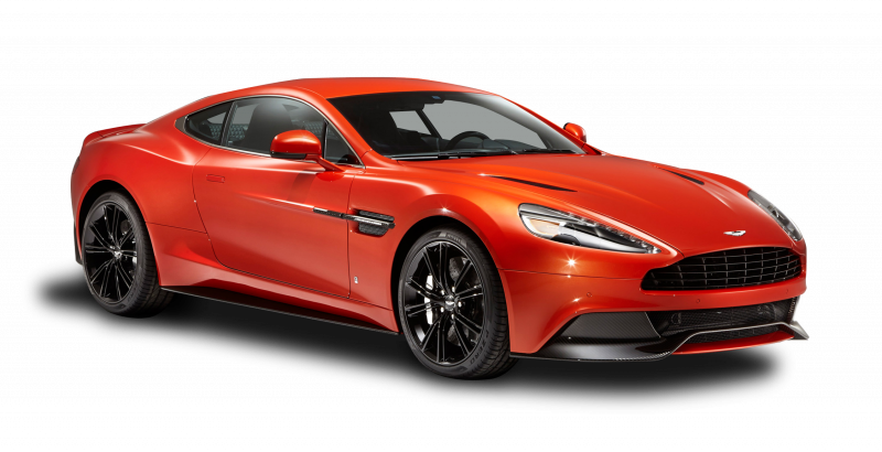 Aston Martin Vanquish красная