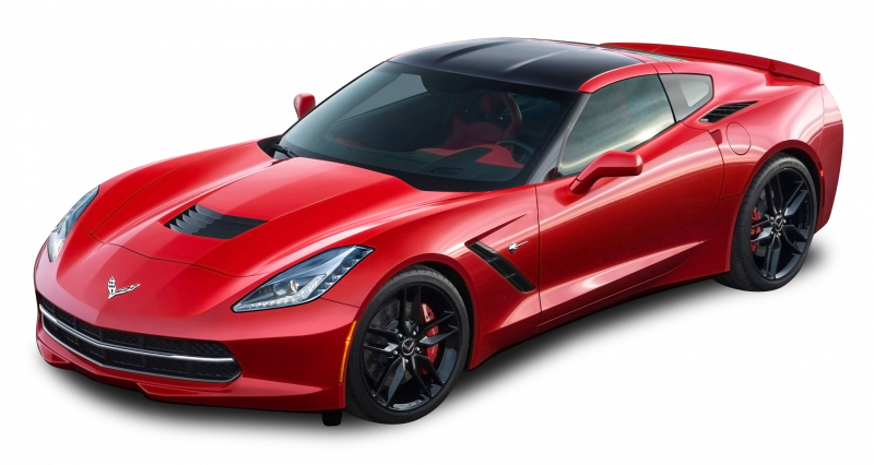 Chevrolet Corvette гоночные красный