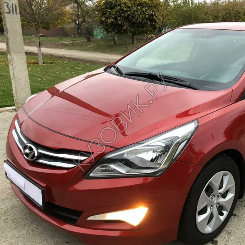 Hyundai Solaris 2019 оранжевый