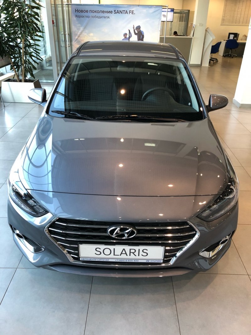 Цвета Hyundai Solaris 2015