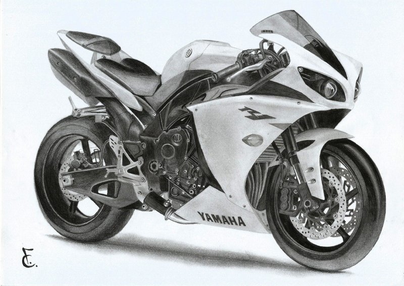 Yamaha YZF-r1 красный
