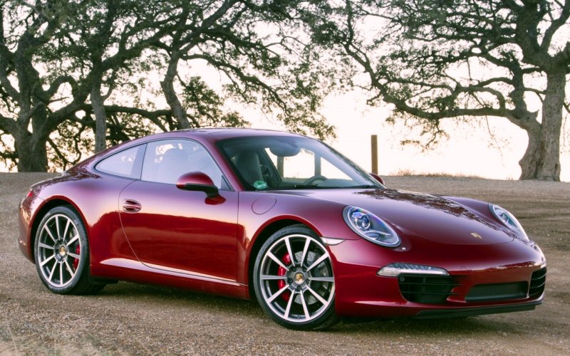 Порше 911 Каррера s красный купе