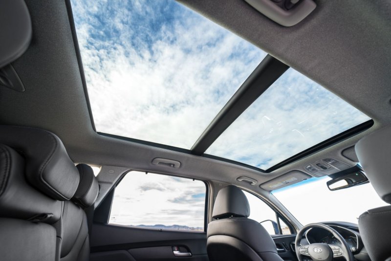 Hyundai Santa Fe 2021 панорамная крыша