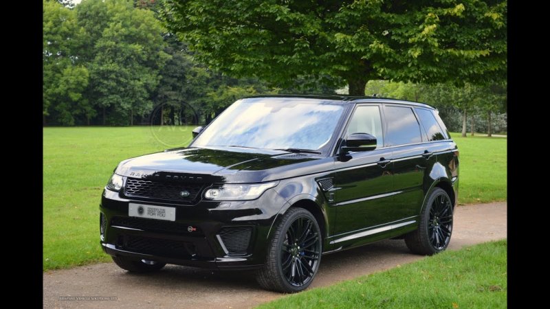 Land Rover range Rover Sport SVR черный