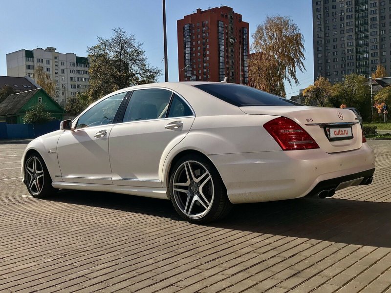 Мерседес 221 белый Лонг