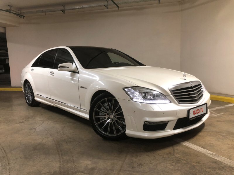 Mercedes Benz s63 AMG w221 белый