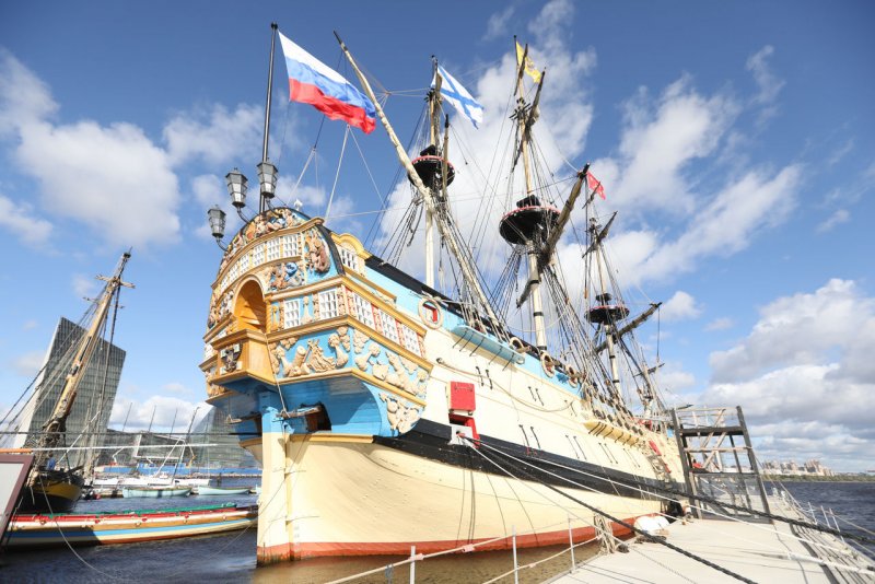 Корабль Полтава в Санкт-Петербурге