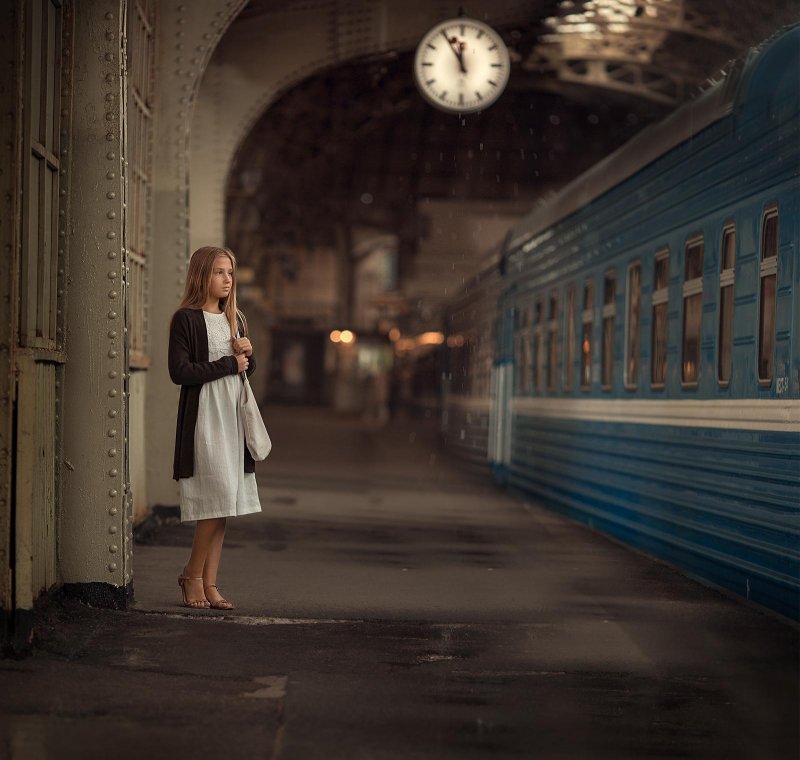 Фотосессия на вокзале