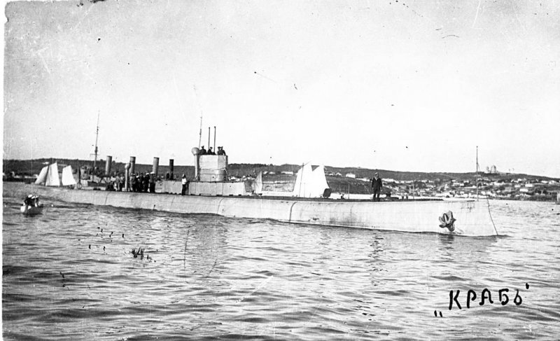 Подводный минный заградитель краб 1915