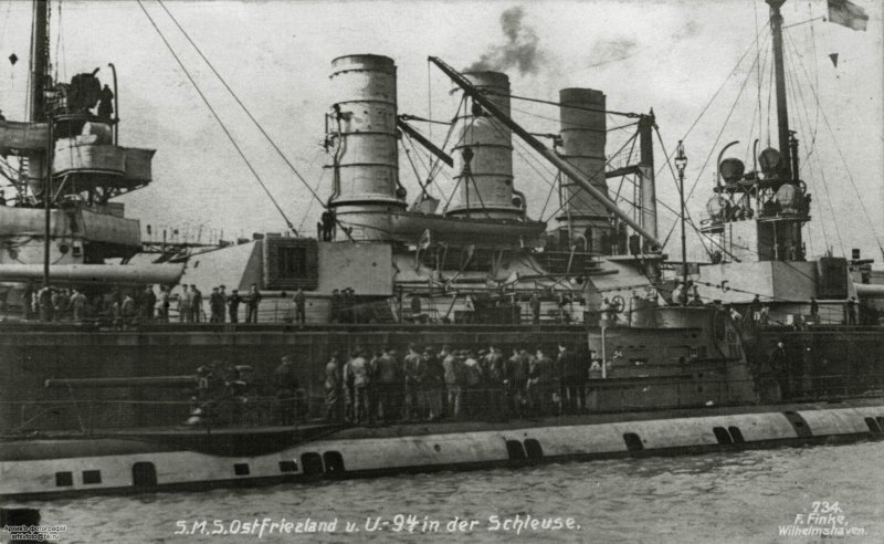 Германский линкор Остфрисланд