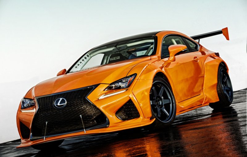 Lexus RC F 2015 Orange