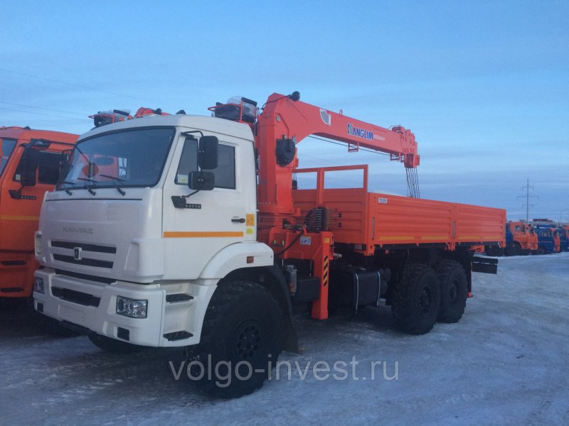 Кран КАМАЗ 43118, КМУ Kanglim 6.6т