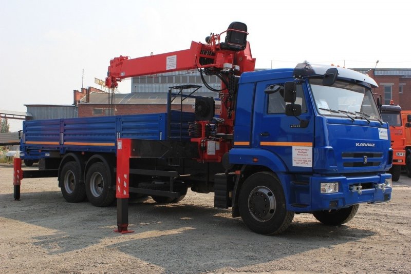 КАМАЗ 65117 С КМУ Kanglim 2056
