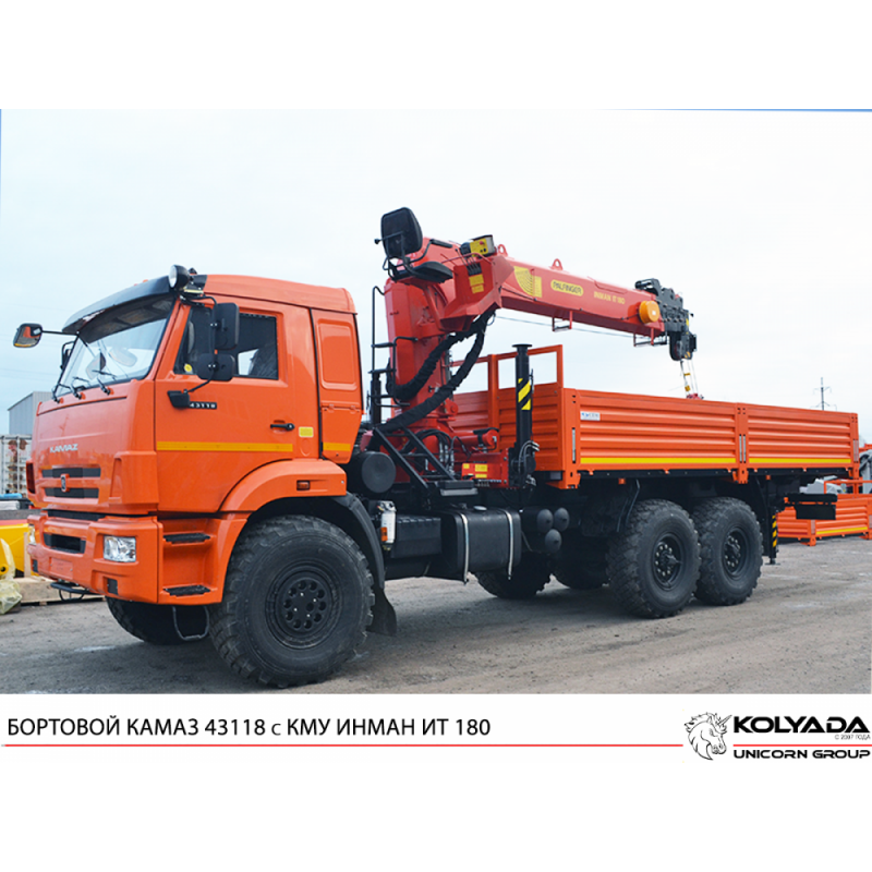 КАМАЗ 43118 бортовой с КМУ