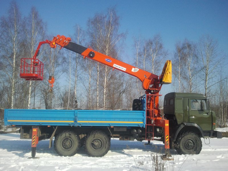 КАМАЗ 43118 манипулятор автовышка
