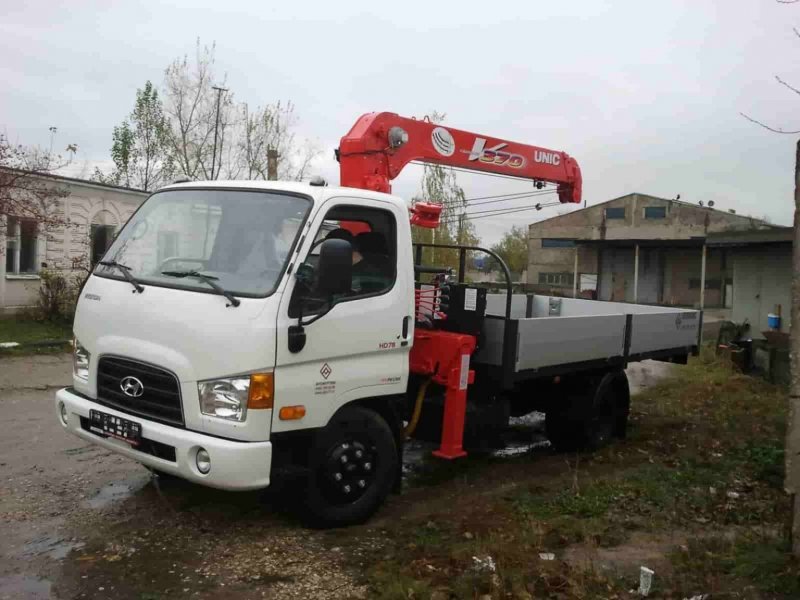 Hyundai HD 78 манипулятор