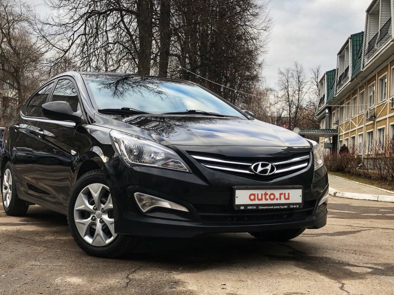 Hyundai Solaris 2015 черный
