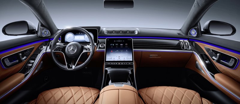 Mercedes Benz s class w223 салон