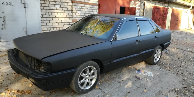 Ауди 100 1984 черная