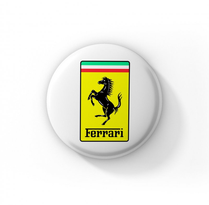 Ferrari желтый логотип