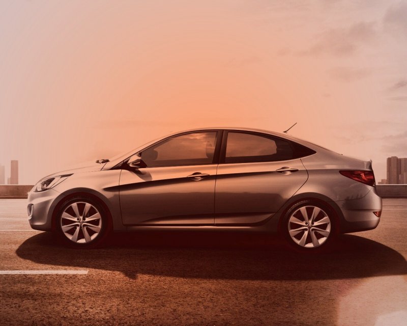 Hyundai Solaris черный