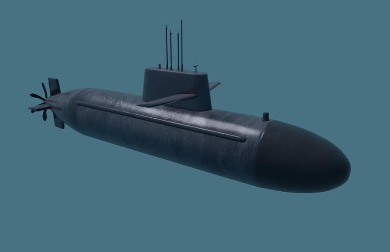 3d модель Курск лодка