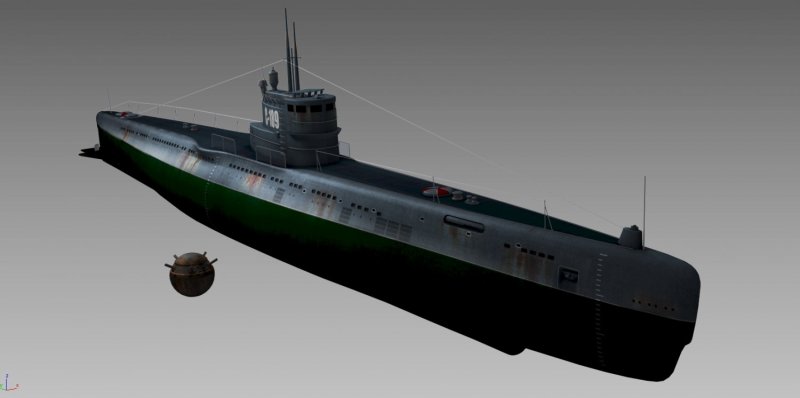 С-13 подводная лодка модель