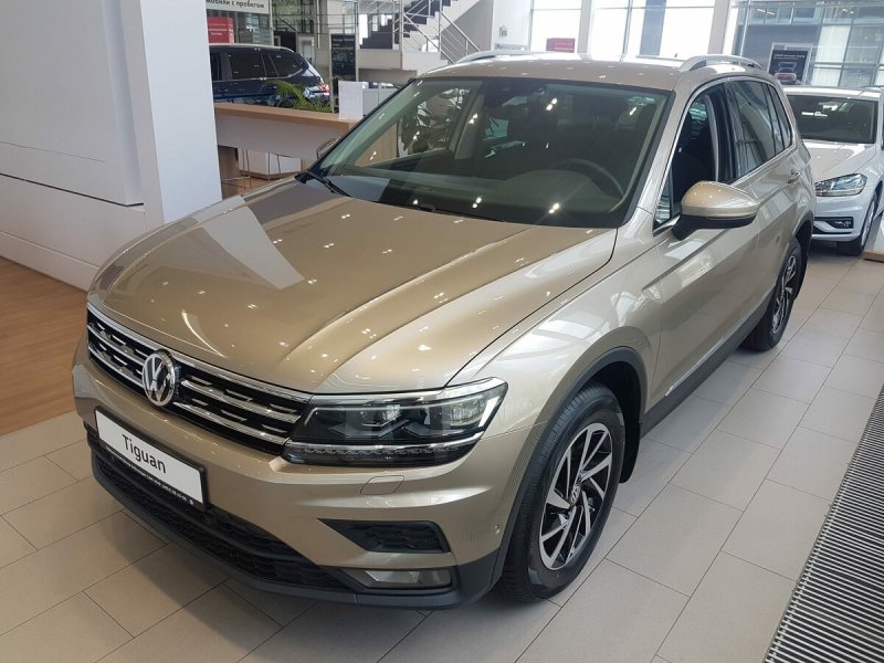 Volkswagen Tiguan 2019 бежевый металлик
